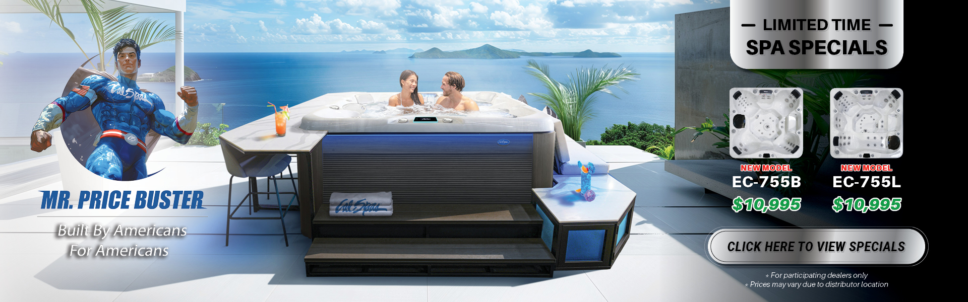 Calspas hot tub being used in a family setting - Davie